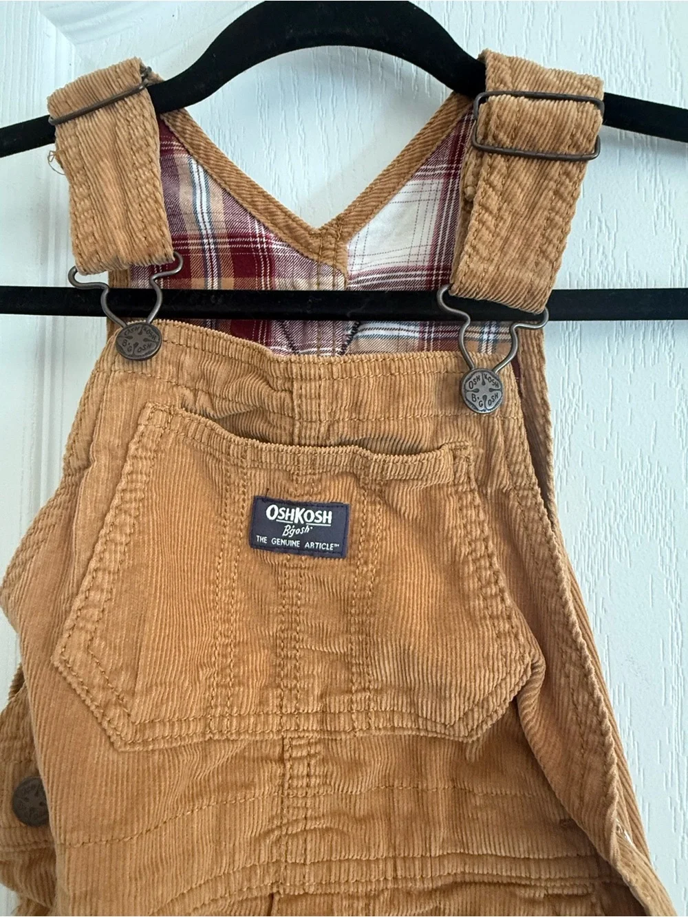 OshKosh B'gosh Toddler Corduroy Overalls in Brown, 4T